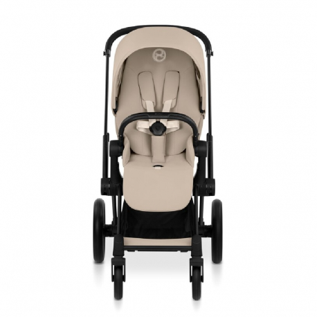 Καρότσι και port-bebe Cybex Platinum Priam Comfort Matt Black - Cozy Beige