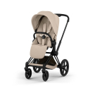 Καρότσι και port-bebe Cybex Platinum Priam Comfort Matt Black - Cozy Beige
