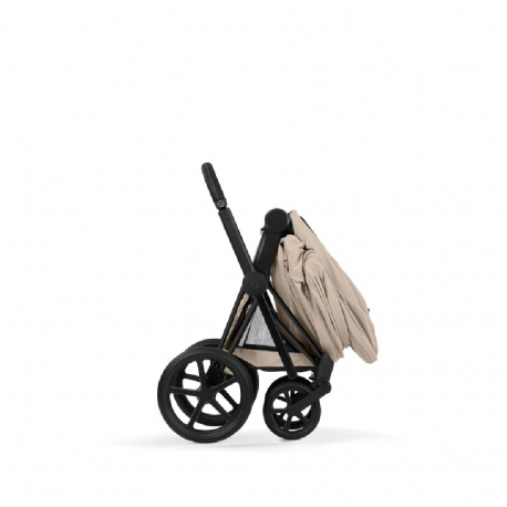 Καρότσι και port-bebe Cybex Platinum Priam Comfort Matt Black - Cozy Beige