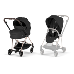 Καρότσι και port-bebe Cybex Platinum Mios Comfort Rosegold - Sepia Black