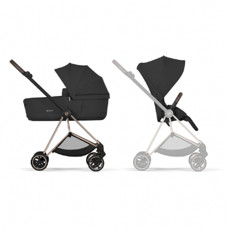 Καρότσι και port-bebe Cybex Platinum Mios Comfort Rosegold - Sepia Black