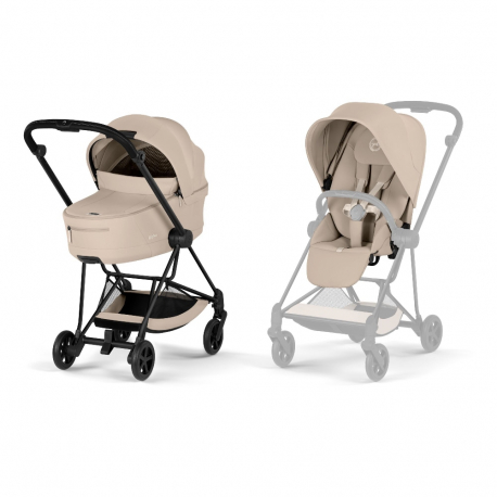 Καρότσι και port-bebe Cybex Platinum Mios Comfort Matt Black - Cozy Beige
