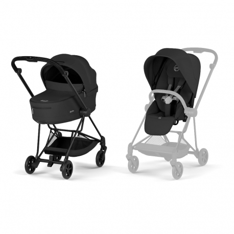 Καρότσι και port-bebe Cybex Platinum Mios Comfort Matt Black - Sepia Black