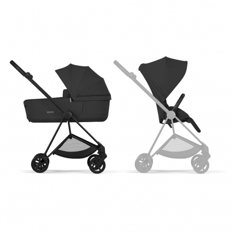 Καρότσι και port-bebe Cybex Platinum Mios Comfort Matt Black - Sepia Black