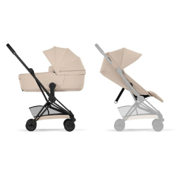 Καρότσι και port-bebe Cybex Platinum Coya Comfort Matt Black - Cozy Beige