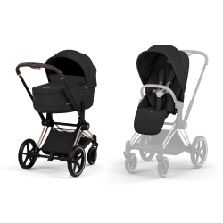 Καρότσι και port-bebe Cybex Platinum Priam Comfort Rosegold - Sepia Black