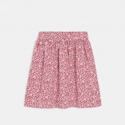 Okaidi Φούστα που δεν κολλά στο σώμα με τυπωμένα μοτίφ λεοπάρ ροζ για κορίτσια