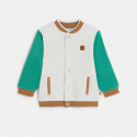 Obaibi Ζακέτα teddy από χνουδωτό ύφασμα πράσινη για μωρά αγοράκια