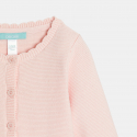 Obaibi Ζακέτα από πλεκτό ύφασμα σε ιδιαίτερο σχέδιο ροζ για μωρά κοριτσάκια