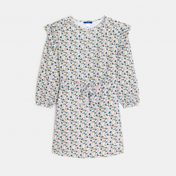 Okaidi Φόρεμα με ζώνη και τυπωμένα σχέδια εμπριμέ για κορίτσια