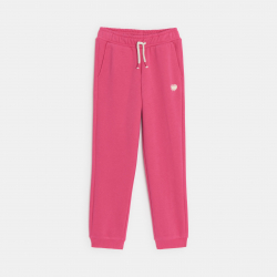Okaidi Jogging rose en molleton Fille