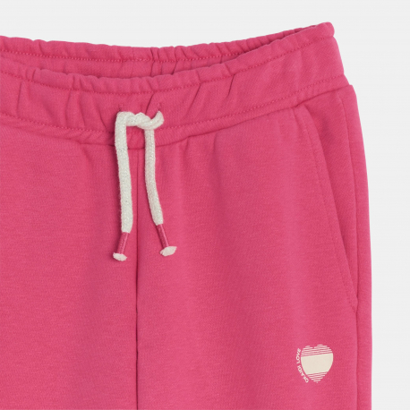 Okaidi Jogging rose en molleton Fille
