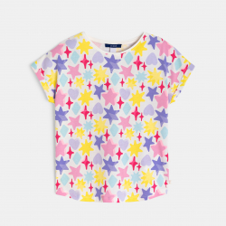 Okaidi T-shirt etoiles multicolore fille