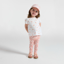 Obaibi T-shirt jersey fruits blanc bebe fille