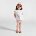 Obaibi T-shirt jersey fruits blanc bebe fille