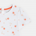 Obaibi T-shirt jersey fruits blanc bebe fille