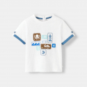 Obaibi T-shirt animaux marins blanc bebe garcon