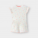 Okaidi Ensemble de pyjama blanc a motif floral fille