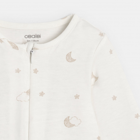 Obaibi Lot de dors-bien jaune motif lune mixte