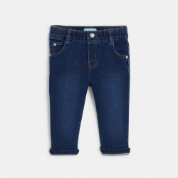 Okaidi Τζιν παντελόνι άνετο, ελαστικό μπλε unisex