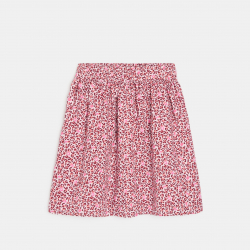 Okaidi Φούστα που δεν κολλά στο σώμα με τυπωμένα μοτίφ λεοπάρ ροζ για κορίτσια