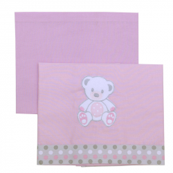 Σεντόνια καλαθούνας Baby Star Sweet Dots σετ των 2