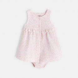 Obaibi Φόρεμα εμπριμέ με λουλούδια ροζ για μωρά κοριτσάκια