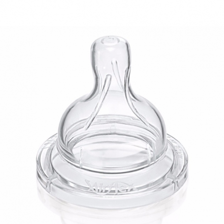 Θηλή Philips Avent Airflex ρυθμιζόμενης ροής 3M+, σετ των 2 - SCF635/27