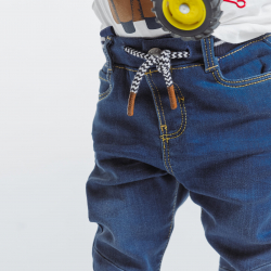 Obaibi Τζιν παντελόνι, άνετο, πολύ ελαστικό, μπλε για μωρά αγοράκια