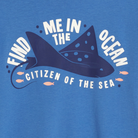 Okaidi Μπλούζα μπλε με σχέδιο ζώα για αγόρια