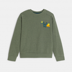 Okaidi Φούτερ με στικτή όψη εκρού για αγόρια