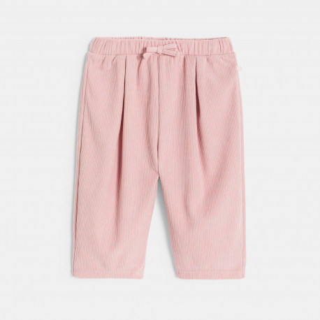 Obaibi Σύνολο από βελούδο ροζ για μωρά κοριτσάκια