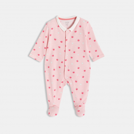 Obaibi Φορμάκι ύπνου ριγέ ροζ για μωρά κοριτσάκια