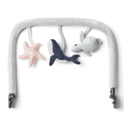 Μπάρα παιχνιδιών για ριλάξ Ergobaby Evolve 3-in-1 Light Grey Ocean Wonders