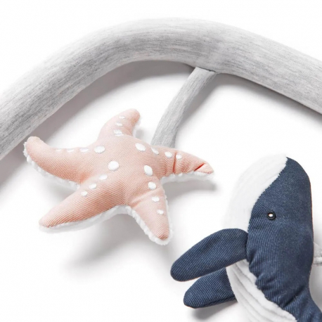 Μπάρα παιχνιδιών για ριλάξ Ergobaby Evolve 3-in-1 Light Grey Ocean Wonders