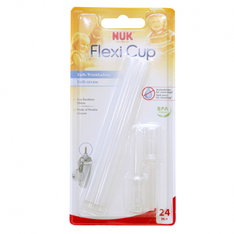 NUK® ανταλλακτικά καλαμάκια για παγουράκι Flexi Cup σετ των 2