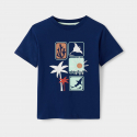 Okaidi T-shirt mer garcon bleu marine