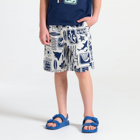 Okaidi T-shirt mer garcon bleu marine