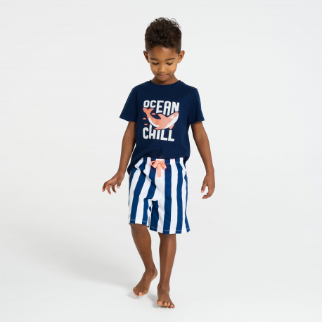 Okaidi Ensemble de pyjama bleu garcon
