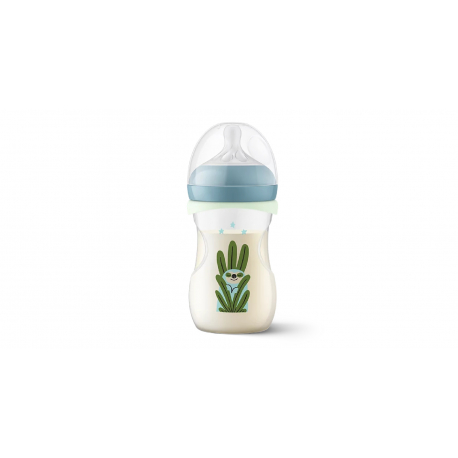 Μπιμπερό νύχτας Philips Avent Natural Response Nighttime 3-6m (1τμχ) SCY903/81