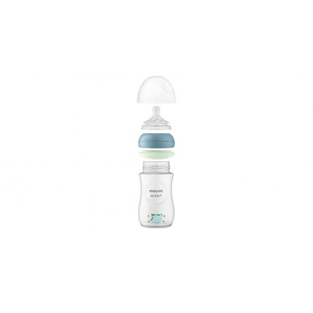 Μπιμπερό νύχτας Philips Avent Natural Response Nighttime 3-6m (1τμχ) SCY903/81