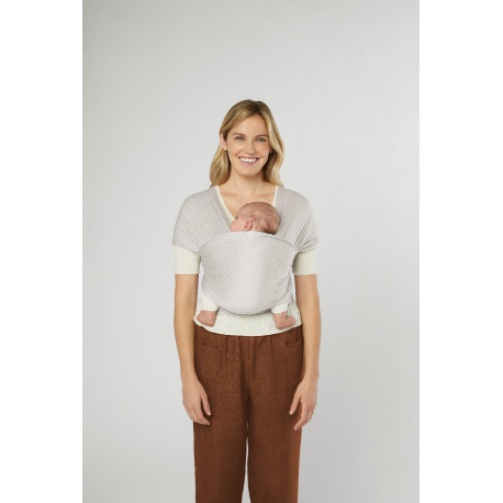 Μάρσιπος Ergobaby Aura Baby Wrap Sustainable Mesh Soft Grey