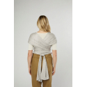 Μάρσιπος Ergobaby Aura Baby Wrap Sustainable Knit Grey Stripes