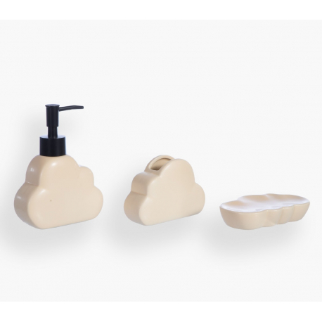 Σετ 3 κεραμικά αξεσουάρ μπάνιου Nef-Nef Homeware Easy