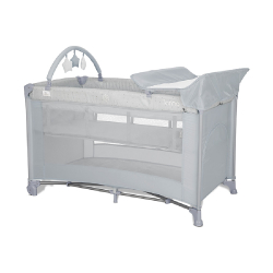Παρκοκρέβατο 2 επιπέδων Lorelli Torino Plus Grey