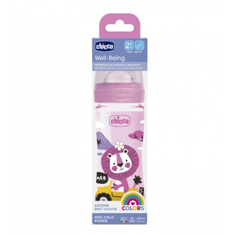 Chicco μπιμπερό Well Being 250 ml 2Μ+