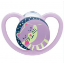 Πιπίλες νύχτας Nuk® Space Night Girl (0-6m) με θήκη σετ των 2