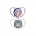 Πιπίλες νύχτας Nuk® Space Night Girl (6-18m) με θήκη σετ των 2