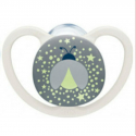 Πιπίλες νύχτας Nuk® Space Night Girl (6-18m) με θήκη σετ των 2