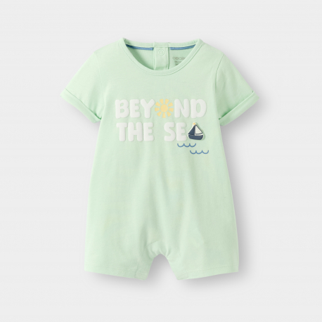 Obaibi Σαλοπέτα κοντή πράσινη για μωρά αγοράκια
